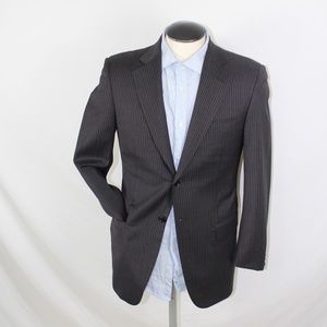 PAL ZILERI black with red pinstripe blazer 36R US